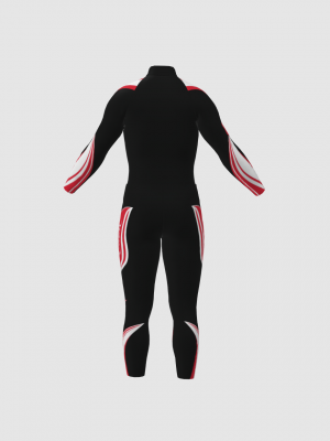 Podiumwear Nordic Child's Two-Piece Race Suit (Nordic Skiing) Back View