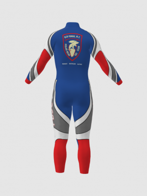 Podiumwear Nordic Child's Two-Piece Race Suit (Nordic Skiing) Back View