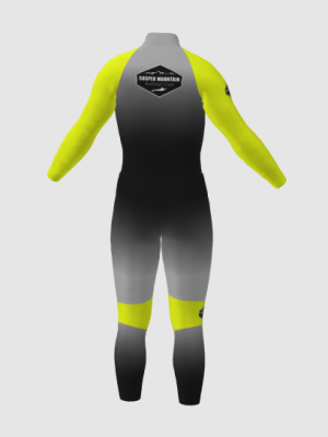 Podiumwear Nordic Child's Two-Piece Race Suit (Nordic Skiing) Back View