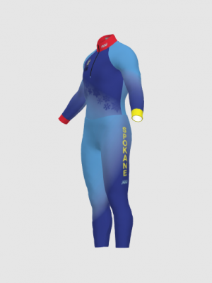 Podiumwear Nordic Child's Two-Piece Race Suit (Nordic Skiing) Side View