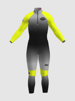 Podiumwear Nordic Child's Two-Piece Race Suit (Nordic Skiing) Front View