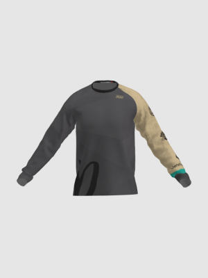 Podiumwear Unisex Silver Long Sleeve Tech Tee - New Fabric 2025!