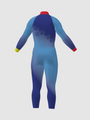 Podiumwear Nordic Child's Two-Piece Race Suit (Nordic Skiing) Back View