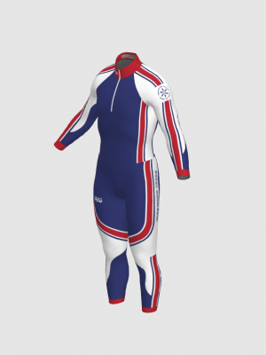 Podiumwear Nordic Child's Two-Piece Race Suit (Nordic Skiing) Side View