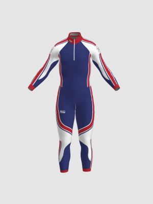 Podiumwear Nordic Child's Two-Piece Race Suit (Nordic Skiing) Front View