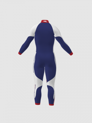 Podiumwear Nordic Child's Two-Piece Race Suit (Nordic Skiing) Back View