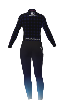 Podiumwear Women's Silver Two-Piece Race Suit