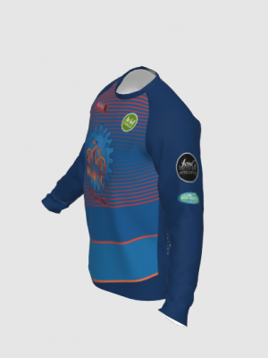 Podiumwear Unisex Silver Long Sleeve Tech Tee - New Fabric 2025!