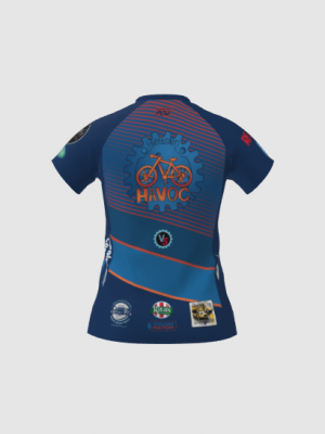 Podiumwear Women's Silver Short Sleeve MTB Jersey - NEW FABRIC 2025!