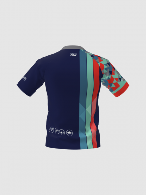 Podiumwear Men's Silver Short Sleeve MTB Jersey - New Fabric 2025!