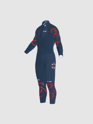 Podiumwear Nordic Child's Two-Piece Race Suit (Nordic Skiing) Side View