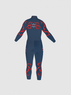 Podiumwear Nordic Child's Two-Piece Race Suit (Nordic Skiing) Back View