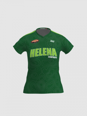 Podiumwear Women's Silver Short Sleeve MTB Jersey - NEW FABRIC 2025!