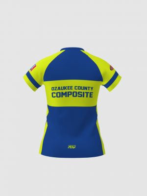 Podiumwear Women's Silver Short Sleeve MTB Jersey - NEW FABRIC 2025!