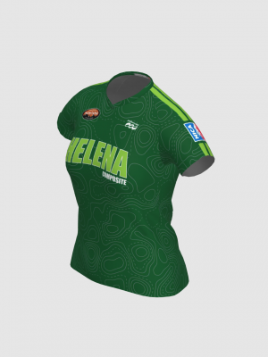 Podiumwear Women's Silver Short Sleeve MTB Jersey - NEW FABRIC 2025!