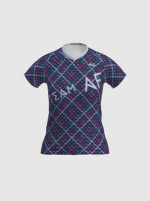 Podiumwear Women's Silver Short Sleeve MTB Jersey - NEW FABRIC 2025!