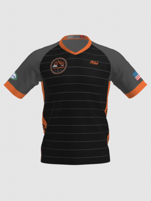 Podiumwear Men's Silver Short Sleeve MTB Jersey - New Fabric 2025!