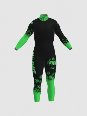 Podiumwear Nordic Child's Two-Piece Race Suit (Nordic Skiing) Front View