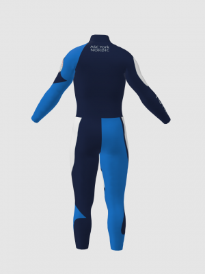 Podiumwear Nordic Child's Two-Piece Race Suit (Nordic Skiing) Back View