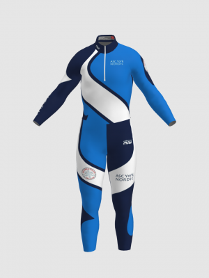 Podiumwear Nordic Child's Two-Piece Race Suit (Nordic Skiing) Front View