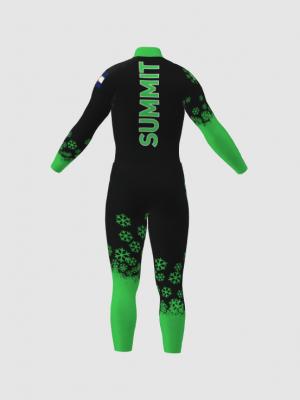 Podiumwear Nordic Child's Two-Piece Race Suit (Nordic Skiing) Back View