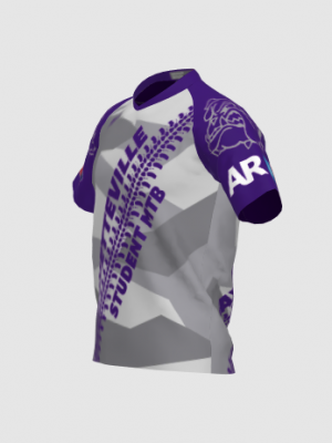 Podiumwear Men's Silver Short Sleeve MTB Jersey - New Fabric 2025!