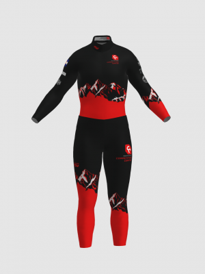 Podiumwear Nordic Child's Two-Piece Race Suit (Nordic Skiing) Front View