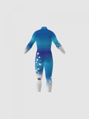 Podiumwear Nordic Child's Two-Piece Race Suit (Nordic Skiing) Back View