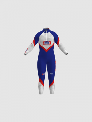 Podiumwear Nordic Child's Two-Piece Race Suit (Nordic Skiing) Front View