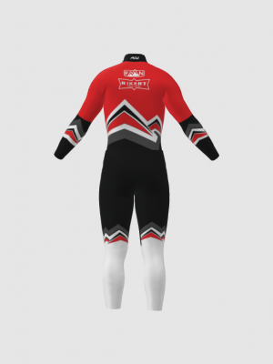 Podiumwear Nordic Child's Two-Piece Race Suit (Nordic Skiing) Back View