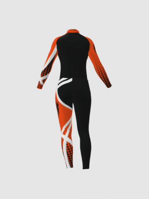 Podiumwear Women's Silver Two-Piece Race Suit
