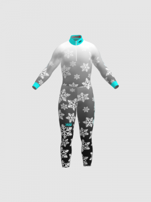 Podiumwear Nordic Child's Two-Piece Race Suit (Nordic Skiing) Front View