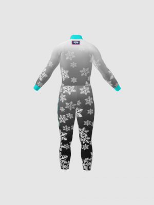 Podiumwear Nordic Child's Two-Piece Race Suit (Nordic Skiing) Back View