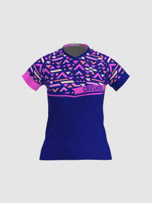 Podiumwear Women's Silver Short Sleeve MTB Jersey - NEW FABRIC 2025!