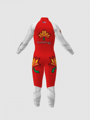 Podiumwear Nordic Child's Two-Piece Race Suit (Nordic Skiing) Back View