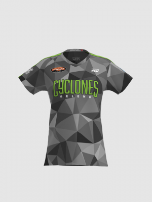 Podiumwear Women's Silver Short Sleeve MTB Jersey - NEW FABRIC 2025!