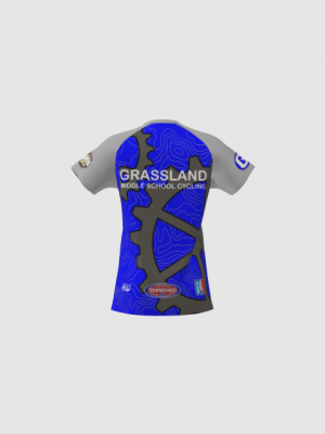 Podiumwear Women's Silver Short Sleeve MTB Jersey - NEW FABRIC 2025!