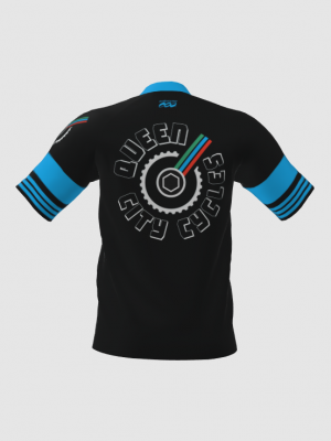 Podiumwear Men's Silver Short Sleeve MTB Jersey - New Fabric 2025!