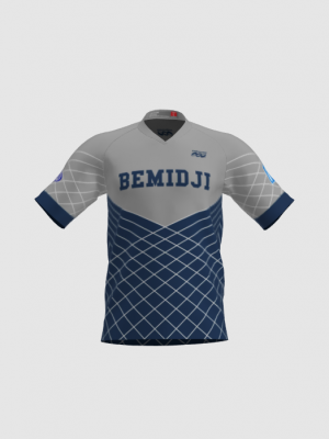 Podiumwear Men's Silver Short Sleeve MTB Jersey - New Fabric 2025!