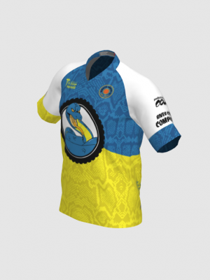 Podiumwear Men's Silver Short Sleeve MTB Jersey - New Fabric 2025!