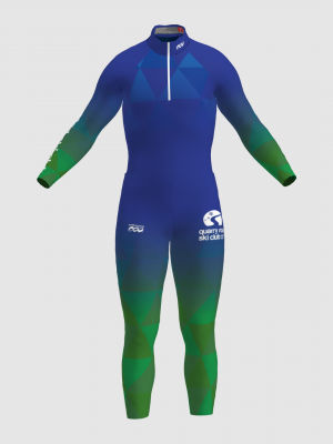 Podiumwear Nordic Child's Two-Piece Race Suit (Nordic Skiing) Front View