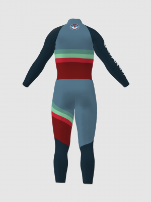 Podiumwear Nordic Child's Two-Piece Race Suit (Nordic Skiing) Back View