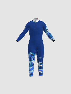 Podiumwear Nordic Child's Two-Piece Race Suit (Nordic Skiing) Front View