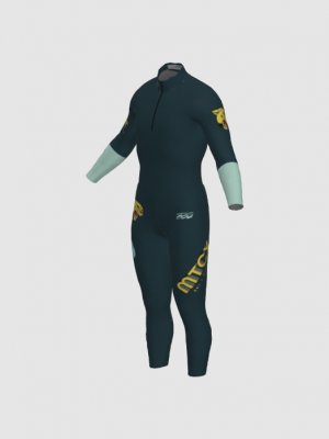 Podiumwear Nordic Child's Two-Piece Race Suit (Nordic Skiing) Side View