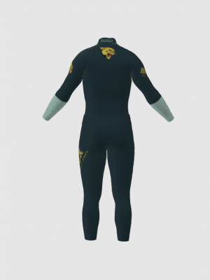 Podiumwear Nordic Child's Two-Piece Race Suit (Nordic Skiing) Back View