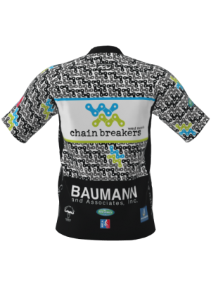 Podiumwear Men's Silver Short Sleeve MTB Jersey - New Fabric 2025!