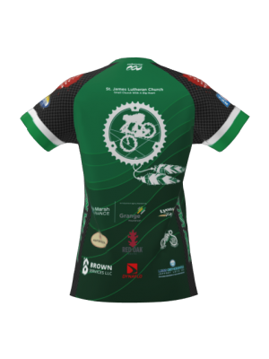 Podiumwear Women's Silver Short Sleeve MTB Jersey - NEW FABRIC 2025!