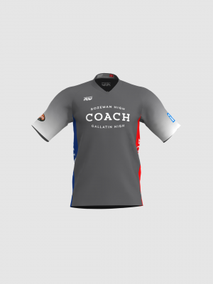 Podiumwear Men's Silver Short Sleeve MTB Jersey - New Fabric 2025!