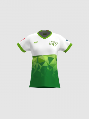 Podiumwear Women's Silver Short Sleeve MTB Jersey - NEW FABRIC 2025!