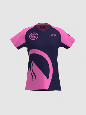 Podiumwear Women's Silver Short Sleeve MTB Jersey - NEW FABRIC 2025!